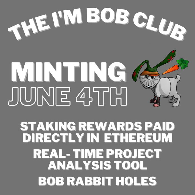 KixWrongkillyo's tweet photo. 🥕Mint Jun 4th, 12:00PM EST🥕
📅Add to Calendar: https://t.co/00mhd7IhOL
✅Join the waitlist: https://t.co/Fueh7H9Ovg
✅Mint information: https://t.co/8Evqwmg8rz
#NFTCommunity #NFT #NFTs
@PREMINT_NFT
#moonbirds #Doodles #afterhack #strong #discord #premint https://t.co/jo47RHSyyz