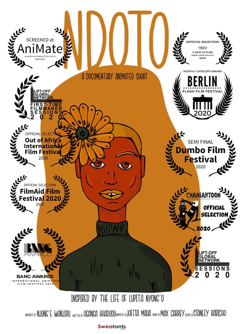 ndoto20's tweet photo. Throwback Thursday to when we animated this short film inspired by the story and words of @Lupita_Nyongo #FanArtFriday. https://t.co/8HqOlOuCc9