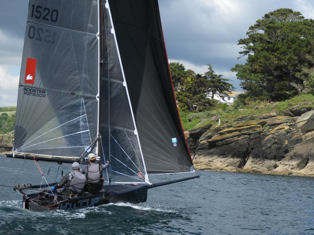 FoweySailing's tweet photo. Racing action from Wednesday's International14 sailing competition in #Fowey
#foweysailing #skiffsailing #sailing #i14 #Cornwall https://t.co/s2C3EaygmN