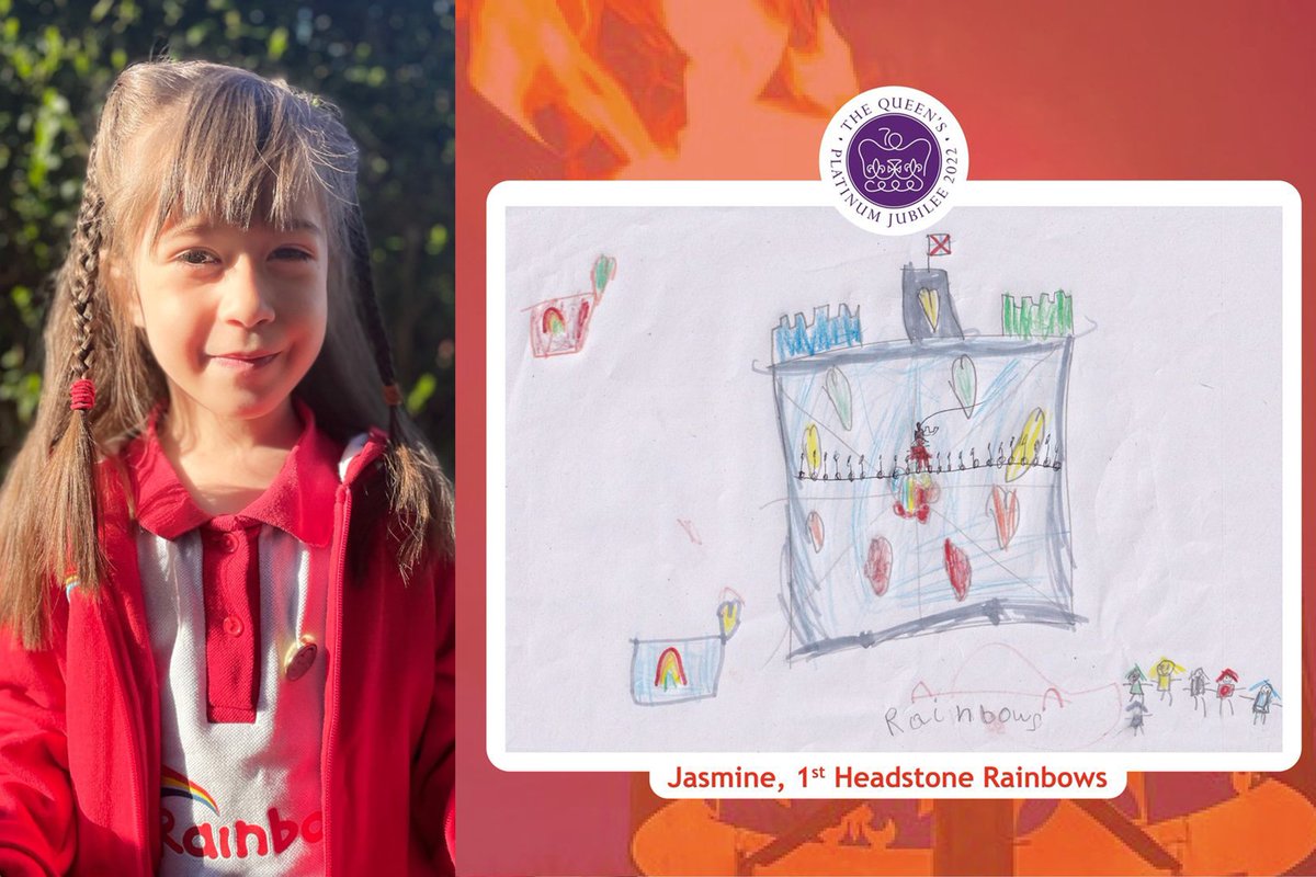 Middlesex North West Girlguiding County ran a drawing competition to select a young member to light their Jubilee Beacon at the Willowtree Centre tonight. The winner was Jasmine from 1st Headstone Rainbow Unit with this fabulous drawing! @ggmiddxnw @Girlguiding #JubileeBeacons