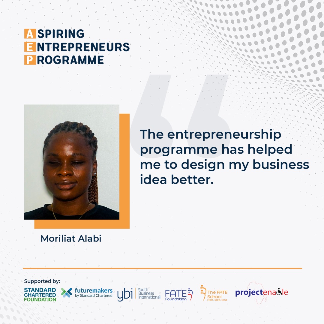 Project_Enable's tweet photo. Feedback from our participant at #AspiringEntrepreneurshipProgram https://t.co/Ev9uxzQmQe