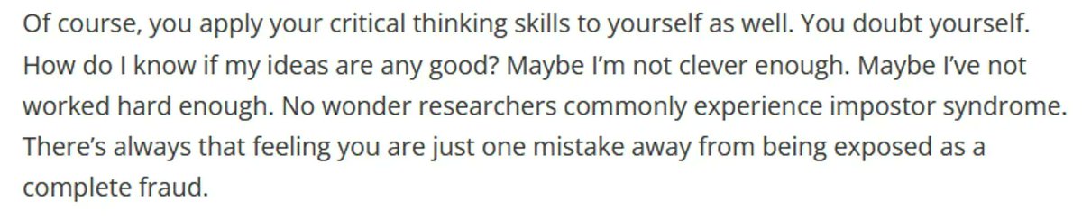 ithinkwellHugh's tweet photo. #TooCritical This critical culture can be scary and unfriendly. It feels risky to put your ideas forward when you can be fairly sure they will be attacked. Article in @TimeHigherEd. https://t.co/YAMaL0l2jJ #PhDchat #PhDforum #acwri @DeneTimes https://t.co/5De4Nt3Nwk
