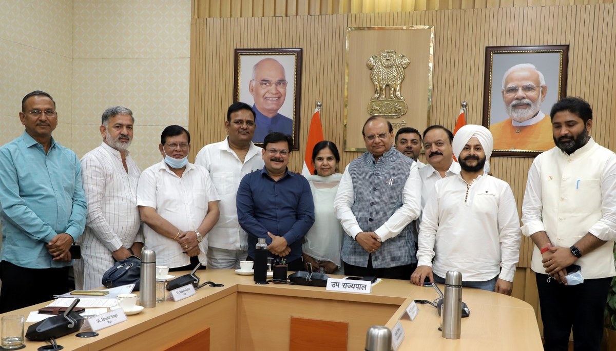 LtGovDelhi's tweet photo. Members of the Delhi Legislative Assembly called on today.

We discussed various issues pertaining to the City and their constituencies. https://t.co/konP19Qdzx