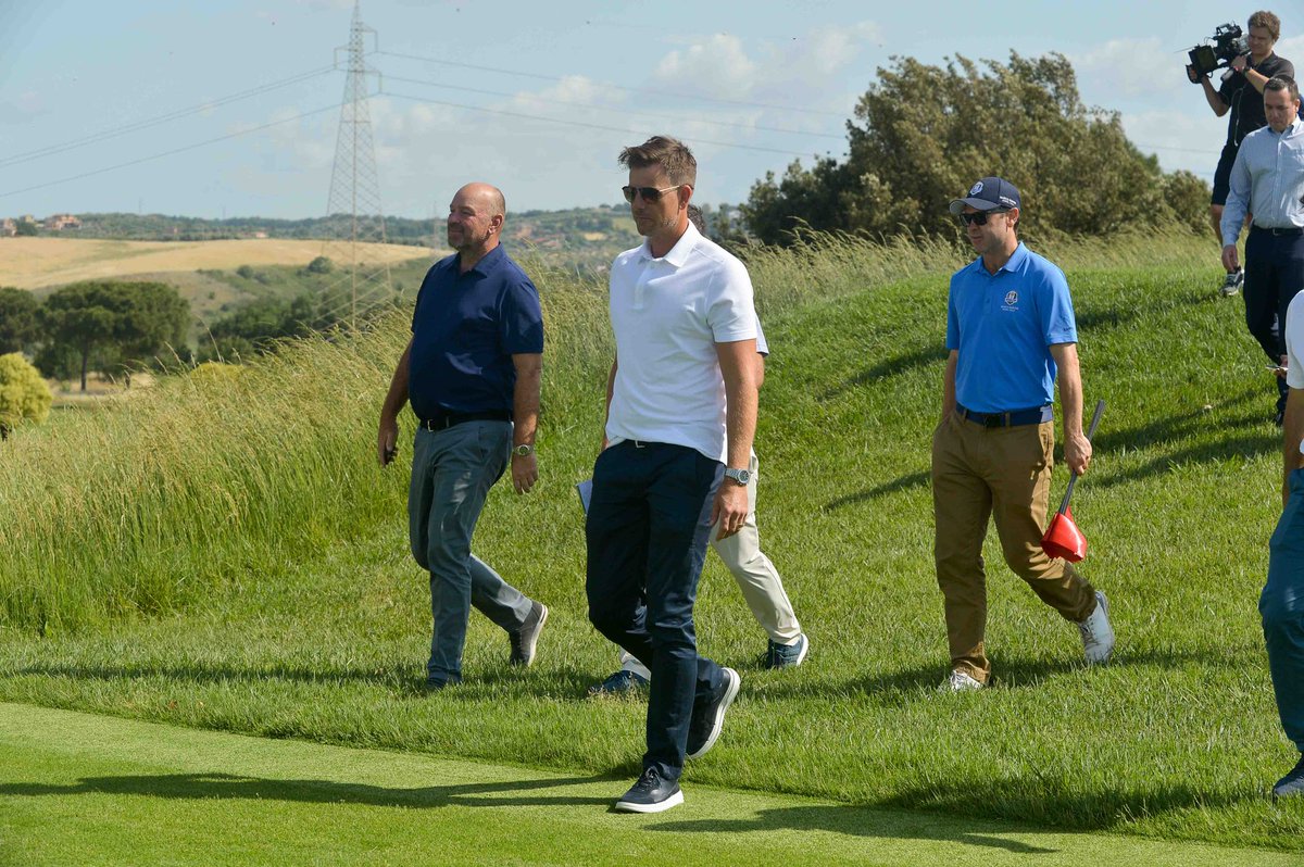 marcosimonegolf's tweet photo. On the course with the European Team! 
#Rydercup2023 #golfmarcosimone
@RyderCupEurope 
@thomasbjorngolf 
@DodoMolinari 
@henrikstenson https://t.co/G3gGZ1hqxR