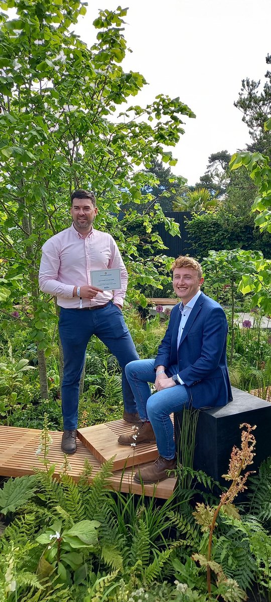 PMVTrust's tweet photo. We are off to a great start at @BordBiaBloom as our show garden has received a gold medal award. A testament to the work done by Sean and Oisin of Griffin Landscape Architecture. Make sure to come by garden 11 and say hello. #pathwaystohome https://t.co/57uU2wCAdO