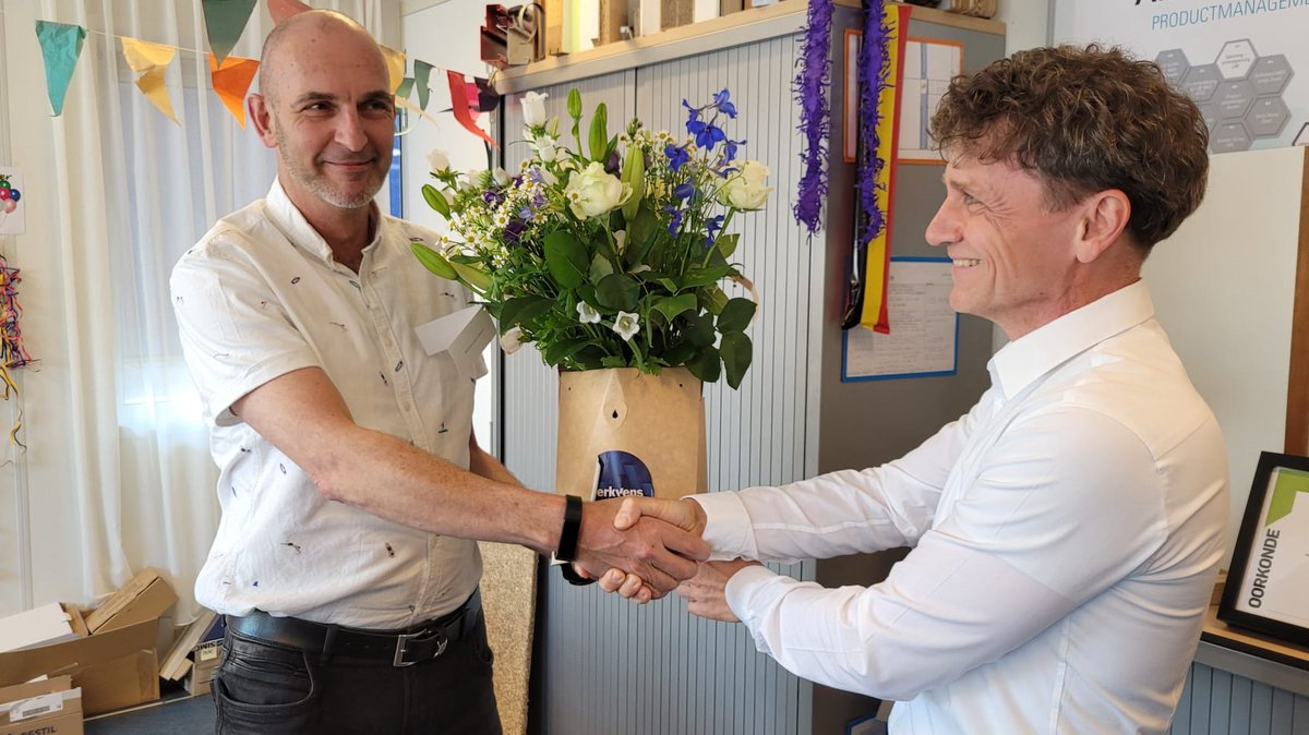 Vandaag is Joost Baerselman 25 jaar bij ons in dienst. Joost is werkzaam op onze afdeling Technische Productontwikkeling en hierbij betrokken bij de ontwikkeling van onze producten. Bedankt Joost en gefeliciteerd met je jubileum! 🎉#jubileum #werkenbijberkvens
