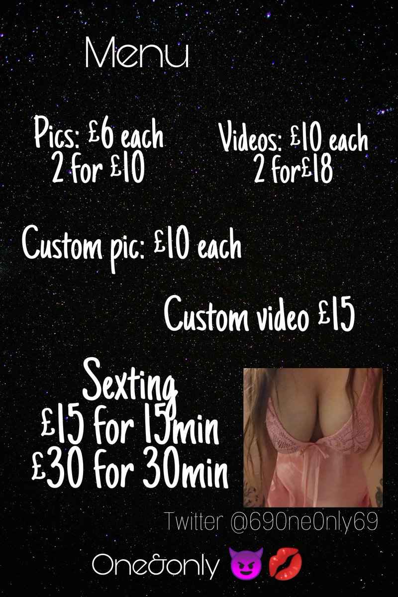 69OneOnly69's tweet photo. Price list 😈💋👀
#nsfw #sellingcontent https://t.co/0tqoCx4I4E