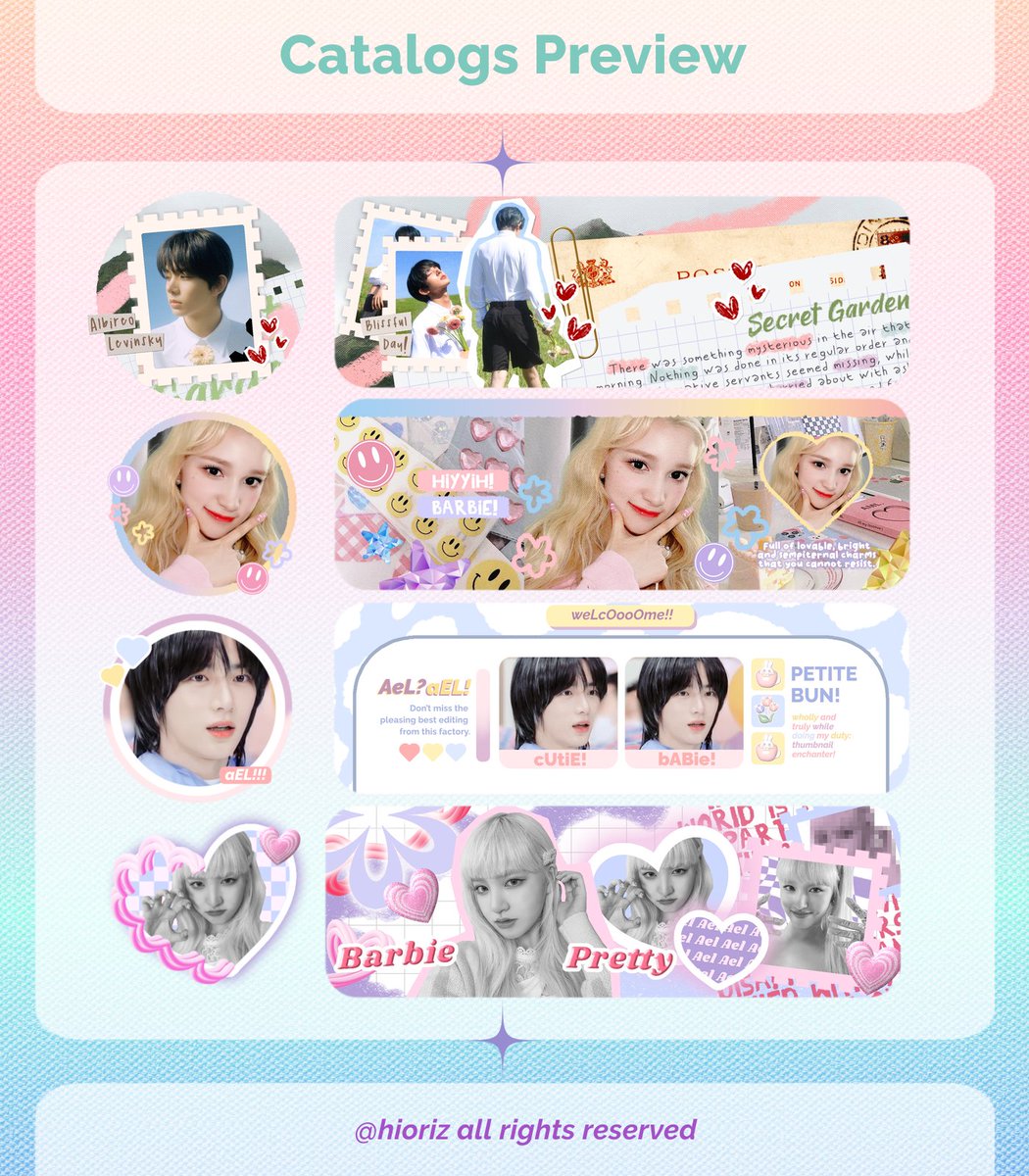 appurue's tweet photo. A retweet would be appreciated!

Hi! JUM'AT jam 10:00 PAGI Ael open lagi (10 slot) dengan beberapa katalog dibawah ini, lebih lengkap ada di pinned! Besok bisa langsung dm aja formnya, jangan lupa baca regulations ya! have a blissful day ahead! 💖🌷

#zonaba #zonauang https://t.co/TlyNE9jzv4