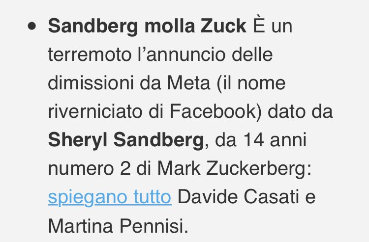 andreaventuri's tweet photo. Apprendo dal @Corriere che #meta è il nome riverniciato di #facebook @gmercuri https://t.co/PtvLejbaQg