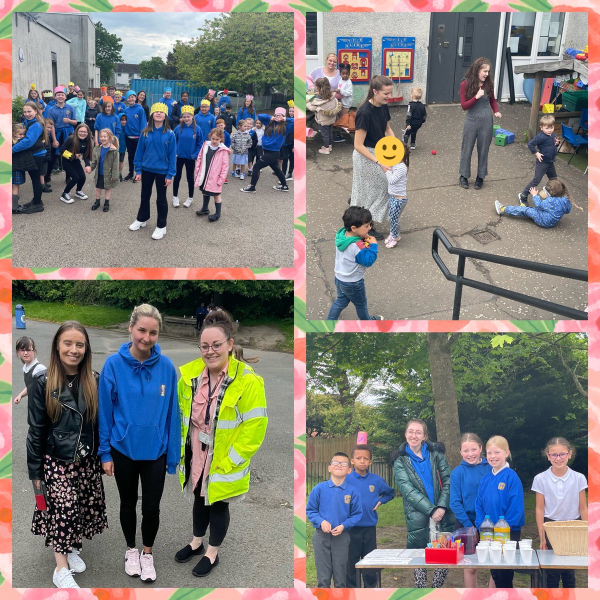 Caldercuilt's tweet photo. Our Nursery-P7 loved having a whole community #Jubilee garden party together with refreshments fit for a queen! We bonded; with classes playing together who hadn’t managed to see one another since the pandemic!😷 It was beautiful! #connection #cpscommunity #cpsvalues  🥰👑 https://t.co/HB7B36g0PG
