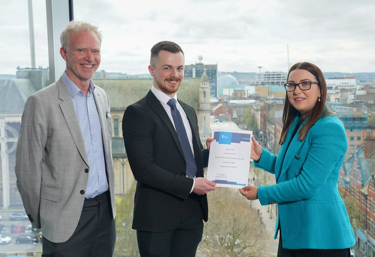UlsterUni's tweet photo. Leaders from @Citi @AllenOvery @factor_law and @HSFlegal recognised the academic achievements of top performing LLM/MSc Corporate Law, Computing and Innovation graduates at a recent awards ceremony.
👀https://t.co/LuLQWbduGl
#ProudOfUU #ChooseUU https://t.co/fBGuVX8n22