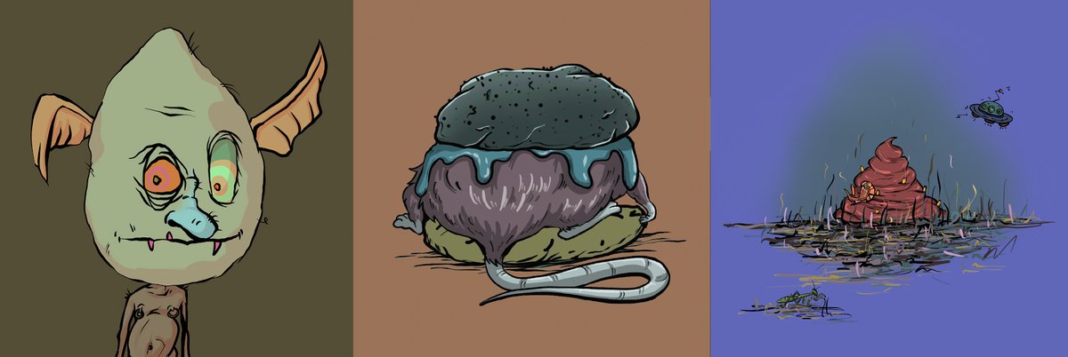 Vesificus's tweet photo. The Goblin digestive system:
@goblintownwtf -> @gtburgerswtf = @pieceofshit_wtf 
🤣🤣

#funwithnfts #goblintown #illpoopitnft #gtburgerswtf #degen #degenplay https://t.co/Na7Z6OHXLv