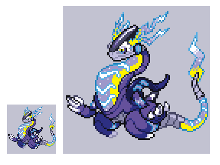 オニガシラ銀角 Pixelart ドット絵 ポケモンsv ミライドン メカメカしくてめっちゃかっこいい 足がブースターになってるのすごく好きポイント T Co I543pjwdg6 Twitter