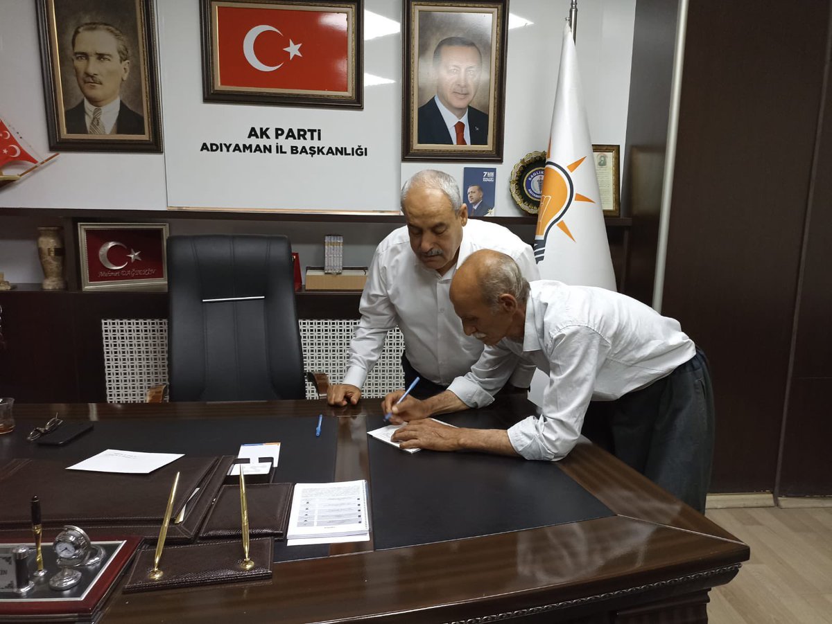 Nöbetimizde yeni üye kayıtlarımıza devam ediyoruz. AK Parti ailemize hayırlı olsun 
<a href="/mehmetdagtekin_/">Mehmet Dağtekin</a> 
<a href="/AhmetAYDIN_02/">Ahmet AYDIN</a> 
<a href="/AvHalilFirat/">İbrahim Halil FIRAT</a> 
<a href="/toprak_av/">Av.Muhammed Fatih TOPRAK</a> 
@yakuptas02 
<a href="/Drsuleymanklnc/">Dr. Süleyman Kılınç</a>