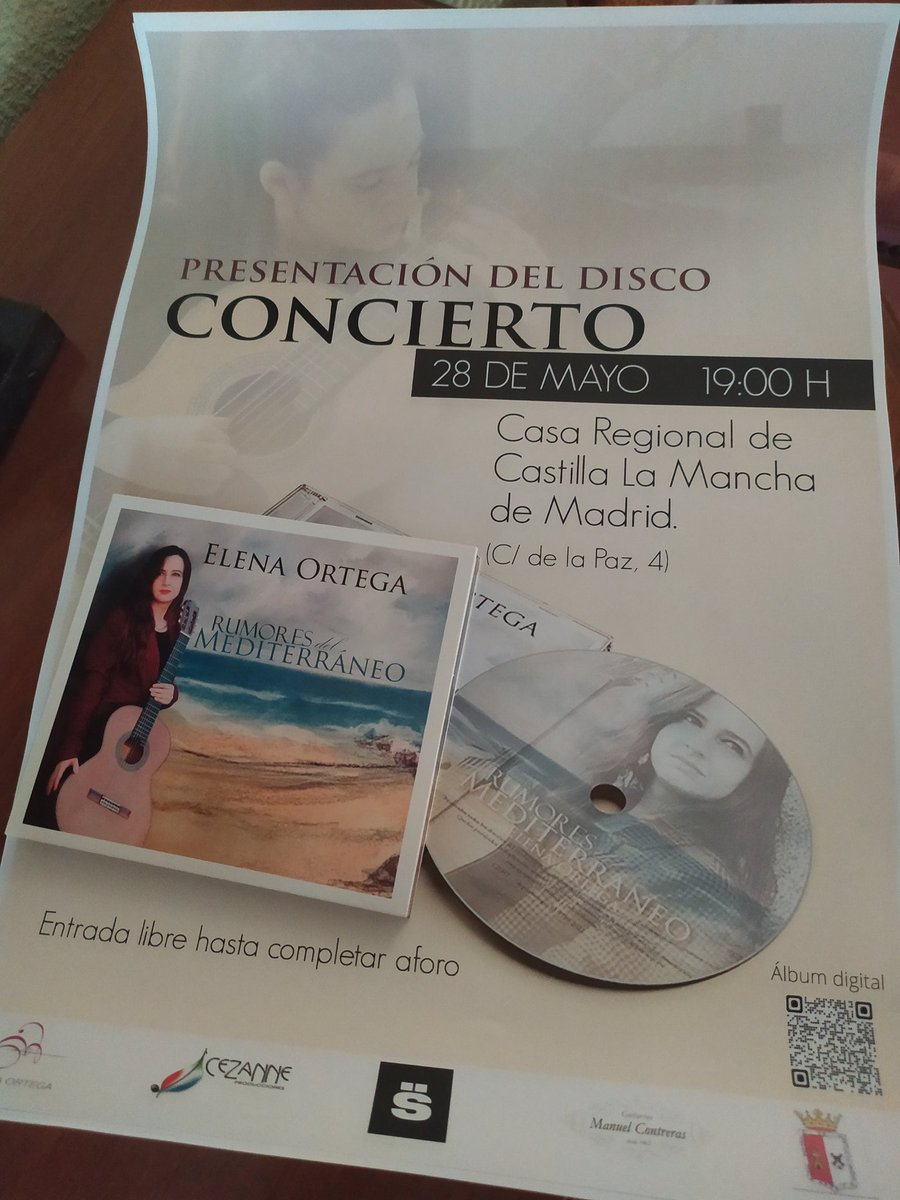 elenaortpin's tweet photo. 📸 FOTOS de la PRESENTACIÓN de Rumores del Mediterráneo el pasado 28 de mayo en la Casa de Castilla La Mancha de Madrid.

Gracias a todos los que se acercaron hasta allí. 

#RumoresdelMediterráneo #guitarist #classicalguitar https://t.co/YzT1Cy1mgs
