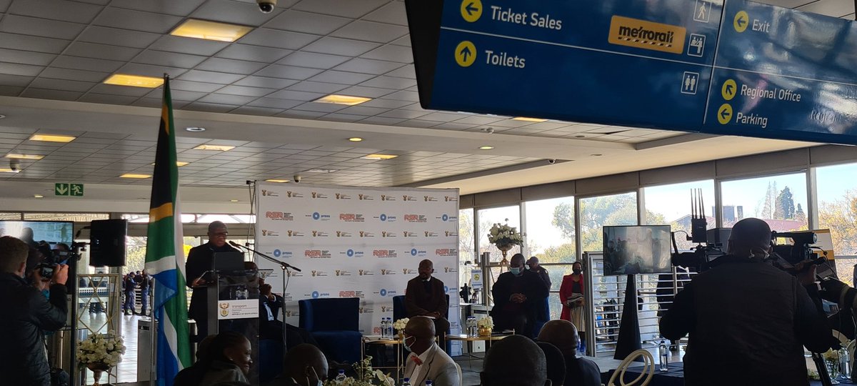 PRASA_Group's tweet photo. It is an honor to host the rail policy launch and dialogue at one of our stations, Rhodesfield Station, that integrates with the @TheGautrain, a representation of what the rail policy intends and can achieve
#RailPolicy https://t.co/WbFcaVpwRa