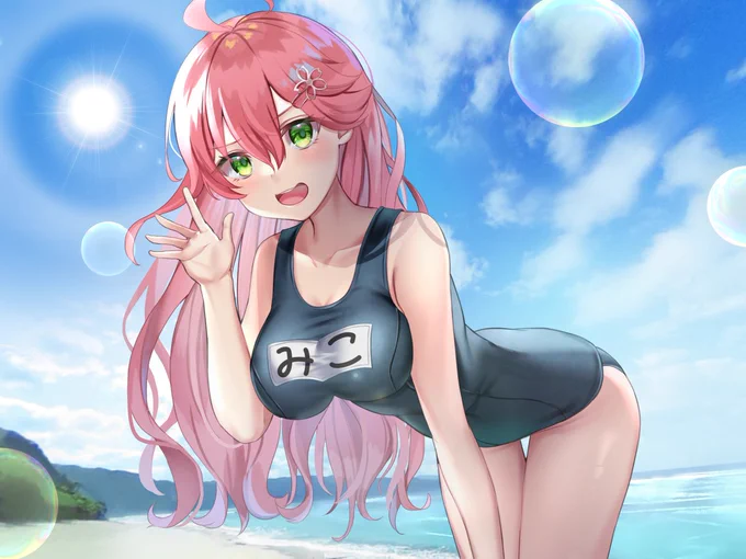 17日目 さくらみこ
#100日チャレンジ 
#miko_Art 
#ホロライブサマーに願いを 