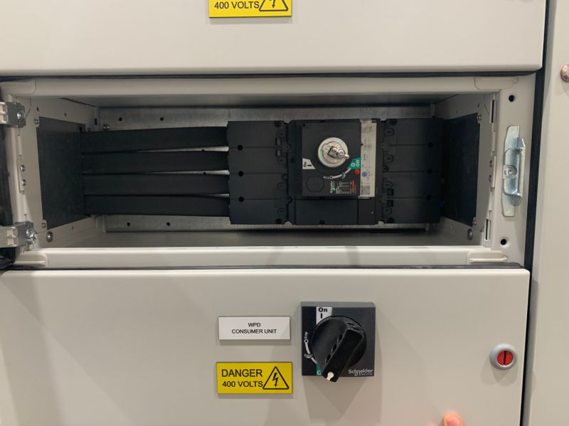We recently completed this panel for a power network substation in Wales.

This switchboard is constructed to Form 4 Type 5 and consists of two motorized 400A MCCB incomers and automatic changeover controls.

<a href="/SchneiderUKI/">Schneider Electric</a> 

#electricalengineering #switchgear