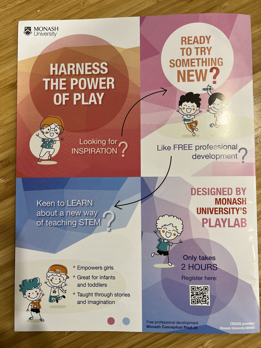 In case you missed the message on the back cover of Every Child that was just published, here it is 👇🏼Check out the QR code on the bottom right hand corner, and find out more <a href="/MonashEducation/">Monash Education</a> <a href="/EarlyChildAust/">Early Childhood Australia</a>