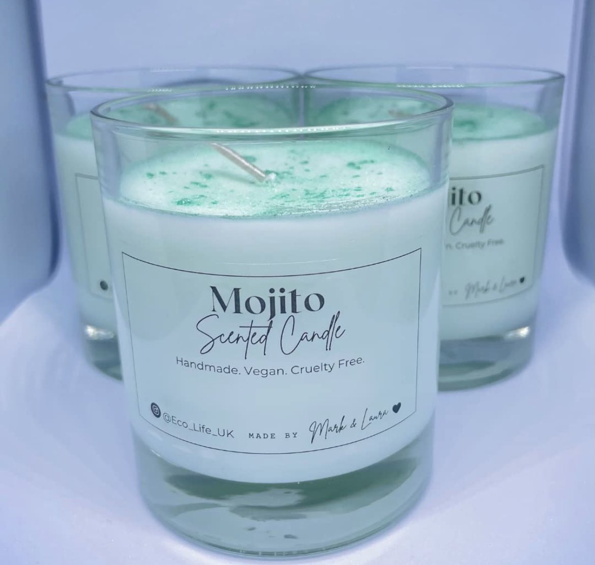 EcoLifeUK's tweet photo. Our fabulous #mojito #candles are now available on #AmazonPrime with #freedelivery 😁 Order here - Artisan Luxury Unique Mojito Candle, Vegan, Cruelty Free, Palm Oil Free https://t.co/g6k31YIvfv https://t.co/XuXz7MiF0b