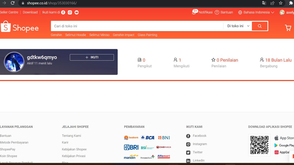 ⚠️HELP RT &amp; LIKE THREAD PENIPU ‼️⚠️

Buat kalian yang ada jualan di shopee atau dimana pun, hati hati dengan akun yang ada di foto ya. Aku udah lapor ke customer service di shope dan sedang di proses. Mungkin <a href="/ShopeeCare/">Shopee Care</a> bisa bantu percepat proses nya 

UID GENSHIN: 836233709