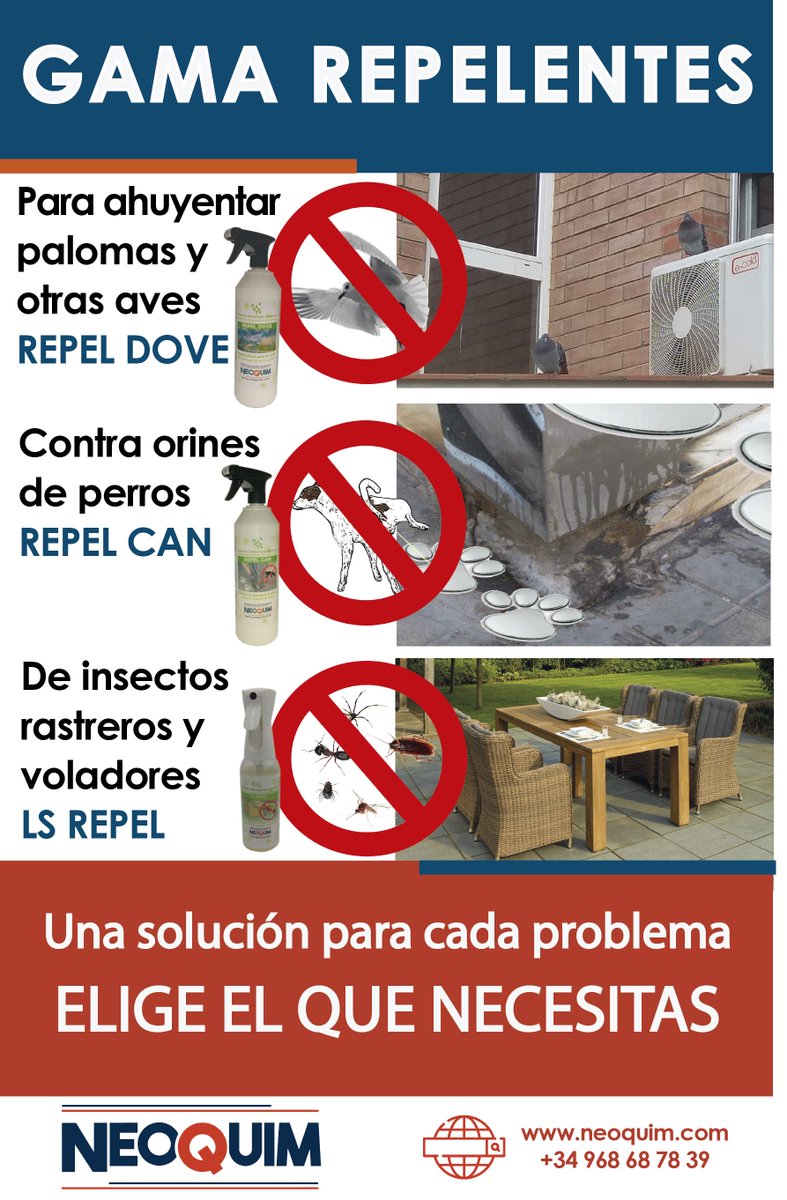 EQNeoquim's tweet photo. #repelentes #neoquim que solucionan los problemas más incómodos!! https://t.co/xbHmsWUV2g