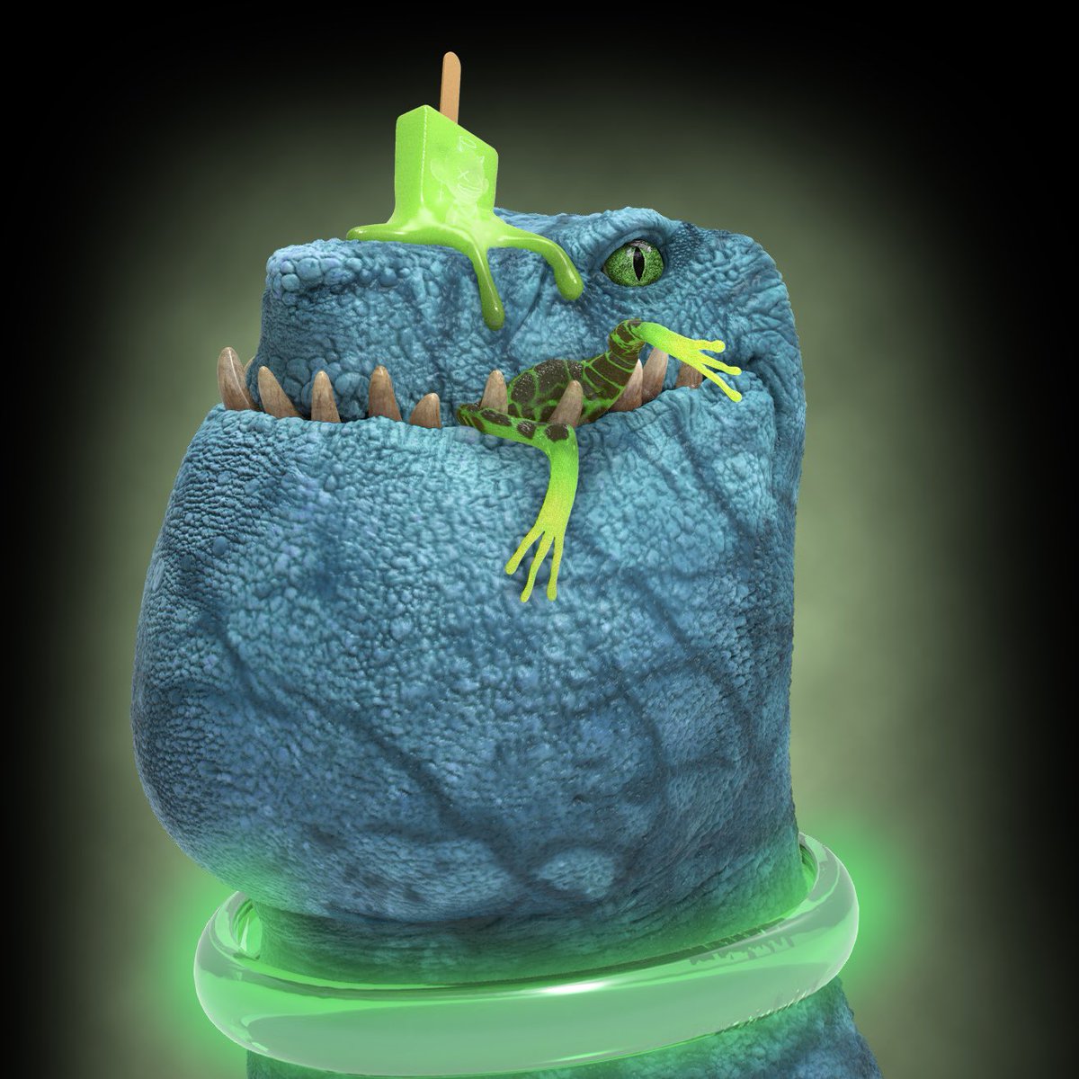 DinodawgKingdom's tweet photo. On June 12th when you mint your Dinodawgs on @MagicEden, you’ll notice some of our dinos have Easter eggs of projects and friends of ours in the Solana NFT community. Can you spot them?💧™️ 🩸😼 https://t.co/ljPg830BHx
