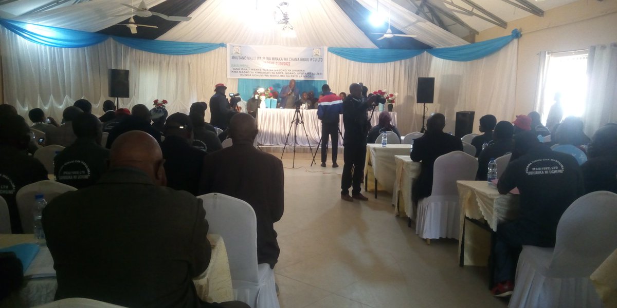 21st Annual General Meeting(AGM) Of IFCU Ltd held at Gentle Hills Hotel in Iringa region on 01 June 2022.

OUR MOTTO:
UZALISHAJI WENYE TIJA NA MASOKO YA UHAKIKA KWA MAZAO YA KIMKAKATI YA SOYA,NGANO,UFUTA NA ALIZETI KUINUA UCHUMI WA WAKULIMA NA PATO LA MKOA!