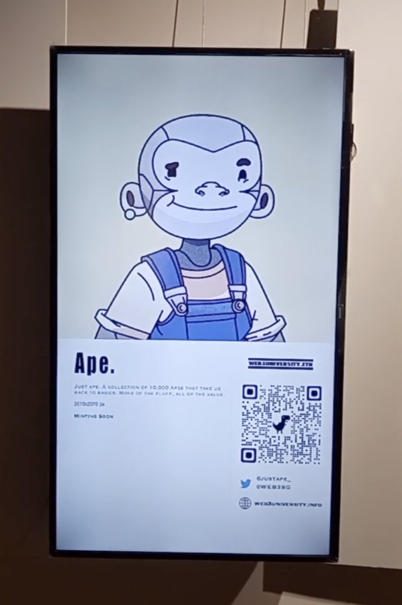 ⚡️Web3sg x JUSTAPE🐵

3 WL Spots for <a href="/justape_/">Ape. 🍌</a> and more in our discord

To enter: 
1⃣ Follow 
<a href="/web3sg/">WEB3SG</a> 
<a href="/justape_/">Ape. 🍌</a> 
<a href="/0xmeltdown/">0xmeltdown.eth (🪹,🦉)</a> 
2⃣ Like + RT + 🔔
3⃣ Tag a Friends 

Ends in 24 hours ⏰ GL 🍀