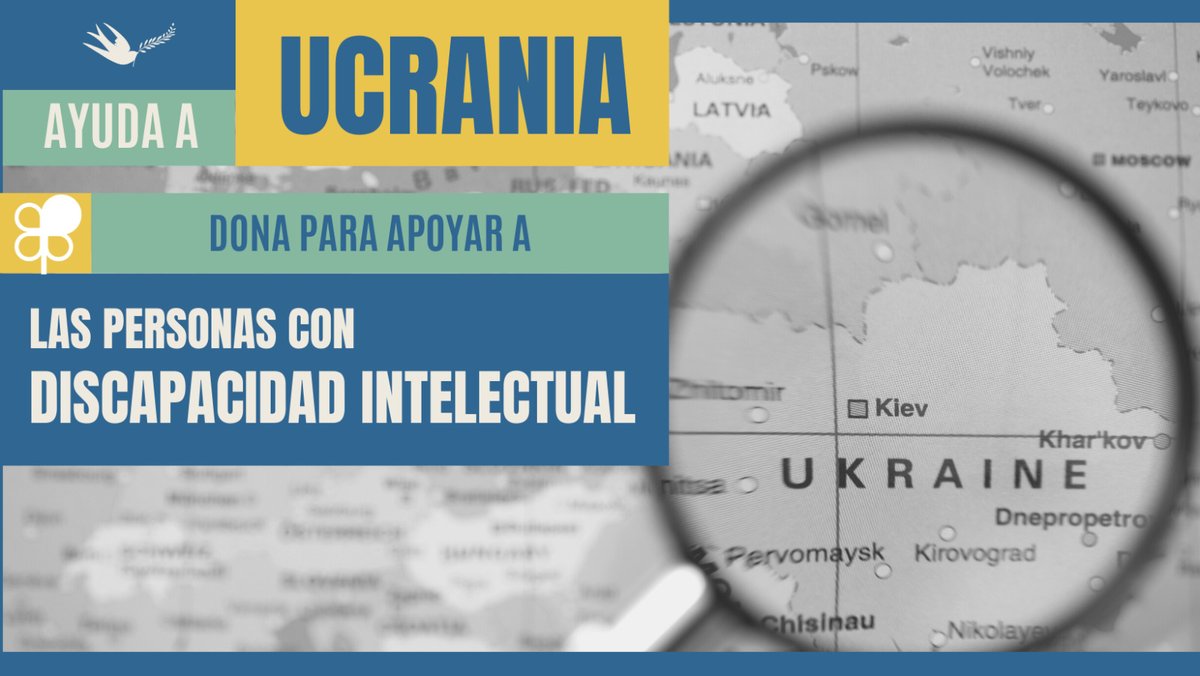 Plenainclusion's tweet photo. 🇺🇦Aunque cada vez los medios hablan menos de #Ucrania, Plena inclusión mantiene su campaña de solidaridad con miles de personas con discapacidad intelectual y del desarrollo que siguen atrapadas en zona de guerra.

🍀Infórmate cómo ayudar: https://t.co/pb1T9m7jOh https://t.co/J9cHZIXTTg