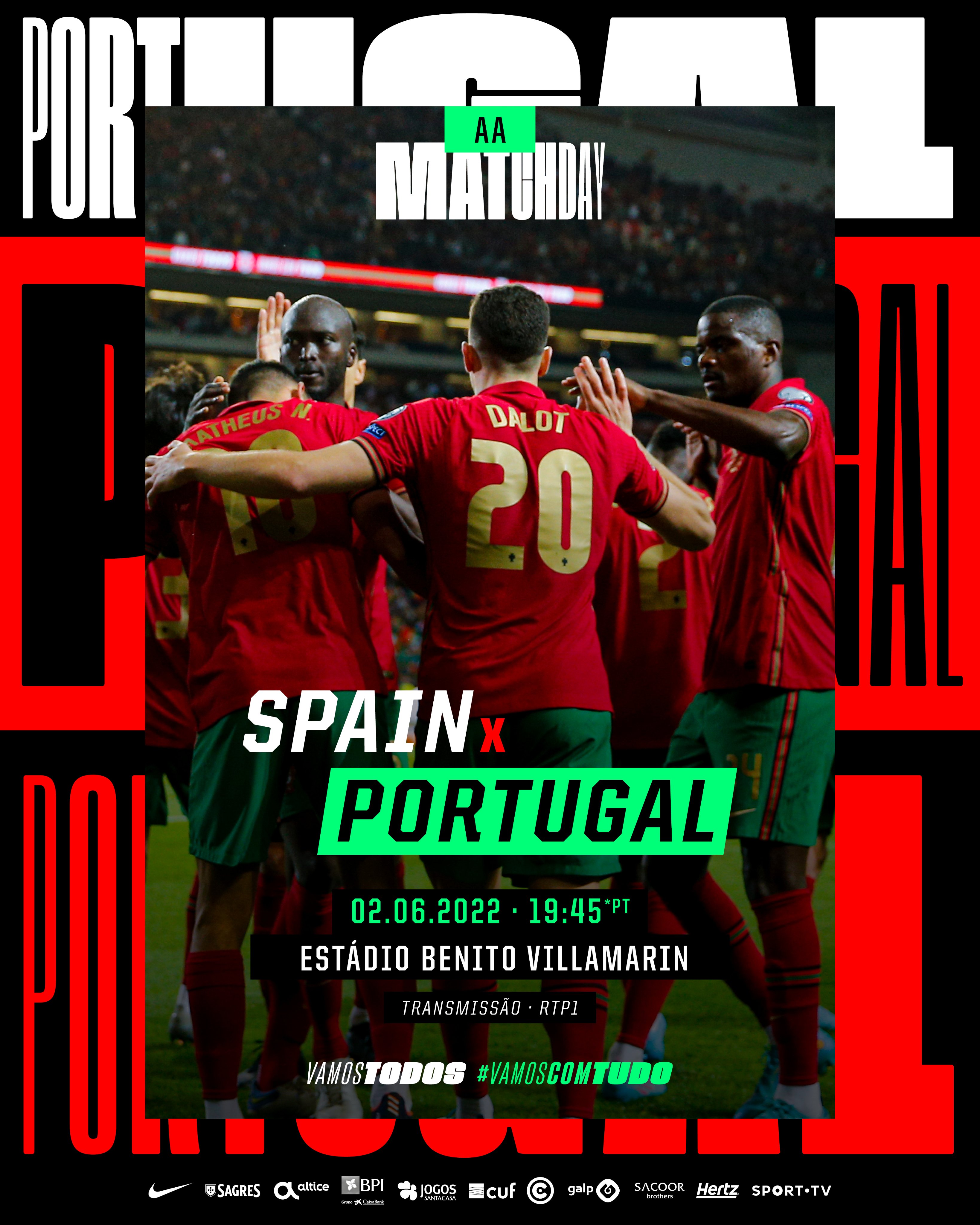 Portekiz'in İspanya maçı öncesi hazırladığı görsel