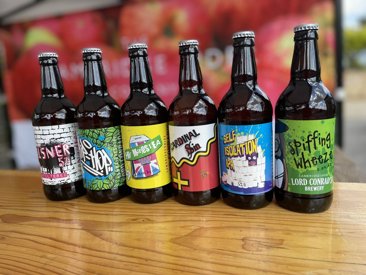 Jubilee Thursday pop up is now open, not only our cider but some spanking beer from <a href="/LordConrads/">Lord Conrads Brewery</a> come and find us on the High Street in Bassingbourn!