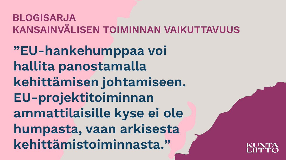 Kuntaliitto's tweet photo. Onko EU-hankerahoitus mielestäsi byrokratian ja raportoinnin kuorruttamaa?😓 Tämä on sinulle:
👉helpottavia vinkkejä EU-hankerahoitukseen : https://t.co/GTSw2HUO1V

Vinkit blogisarjaan "Kansainvälisen toiminnan vaikuttavuus" kokosi erityisasiantuntijamme
@JasminRepo https://t.co/Clb2AUTPBJ