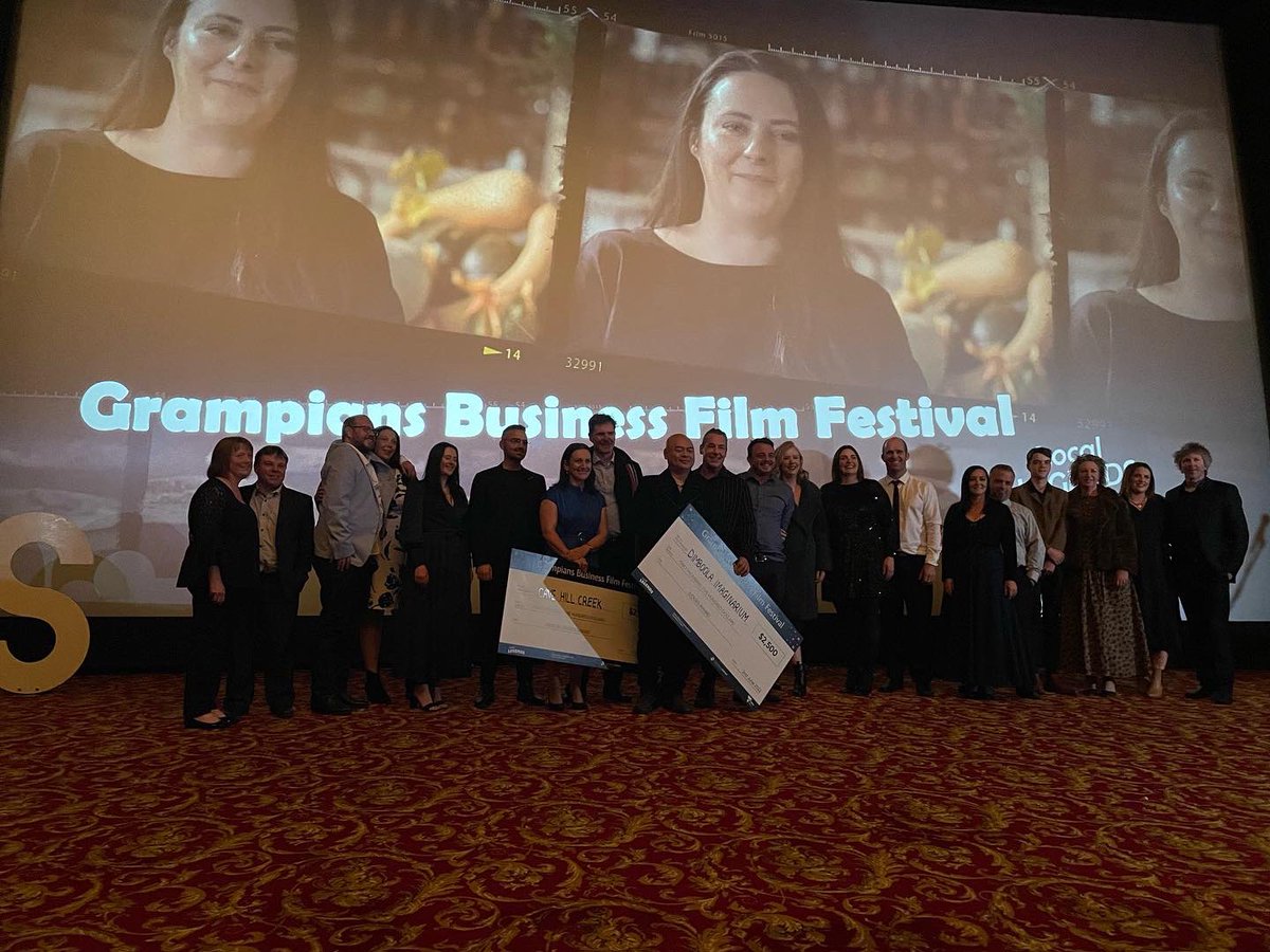 Brilliant night tonight for the inaugural Grampians Business Film festival.
Well done to all that entered and to the winners.
Congrats to Jodie Gillard and Commerce Ballarat for having the courage to go with a crazy idea!