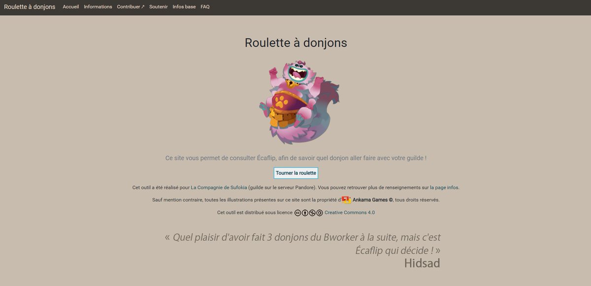 Zaap_Sufokien's tweet photo. Notre nouvel outil « Moisson Rouge » est en ligne !

https://t.co/eXJbc4R0kH

Il permet à nos joueurs de @DOFUSfr de suivre l'avancé de leurs quêtes « Éternelle Moisson ».

N'hésitez pas aussi à jeter un œil à notre outil « Roulette à donjons » :

https://t.co/a2K4xRR42f https://t.co/7m80xKwAMm