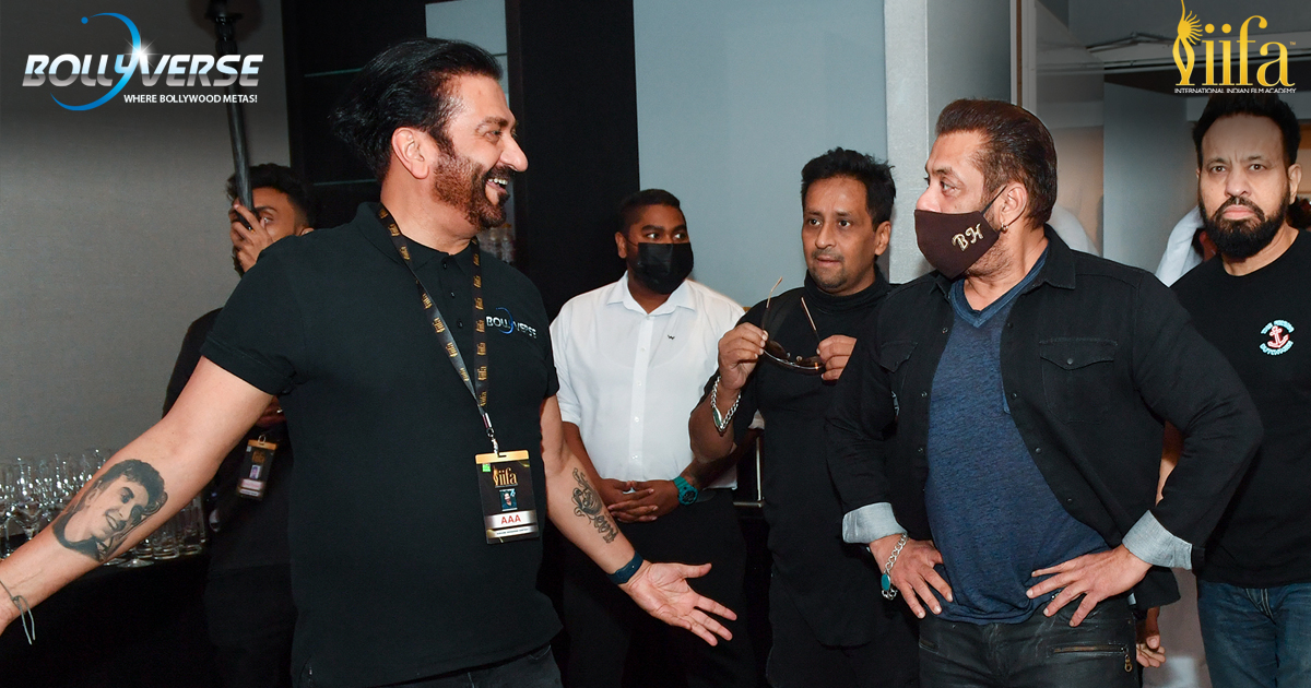 RoshanGolani20's tweet photo. Bollyverse Founder @KishoreMSamtani warmly welcomes @BeingSalmanKhan, host of the #IIFA2022 #AbuDhabi show, to our #MetaverseStudio.
🌎https://t.co/GrZWRZiUR2
🌎https://t.co/uKT4cbbdWN
📷@AliGStudios
#IIFA #IIFA2022 #Nexa #CreateInspire #Bollyverse #WhereBollywoodMetas https://t.co/yL6Sudyp8p