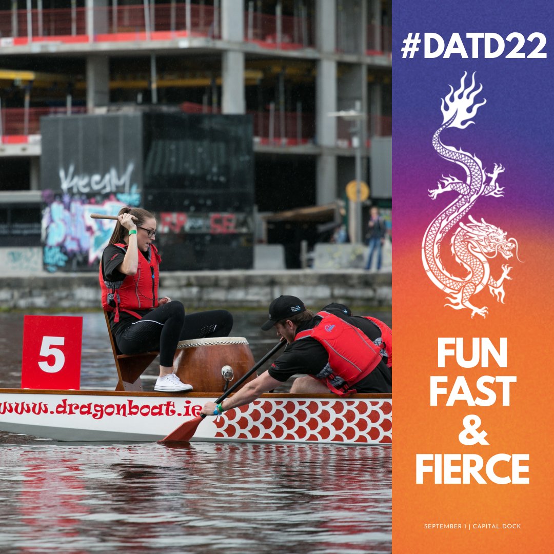 dragons_docks's tweet photo. Reconnect with your colleagues and friends and register a team for #DATD22 🐲
Be a part of the action while raising money for @Dublin_Simon
It's fun, fast and fierce - you don't want to miss it!
#DADT22 #Dragons22 #FundraisingEvent #DragonsAtTheDocks #Teambuilding #WeAreLive https://t.co/X44bvKU7p1