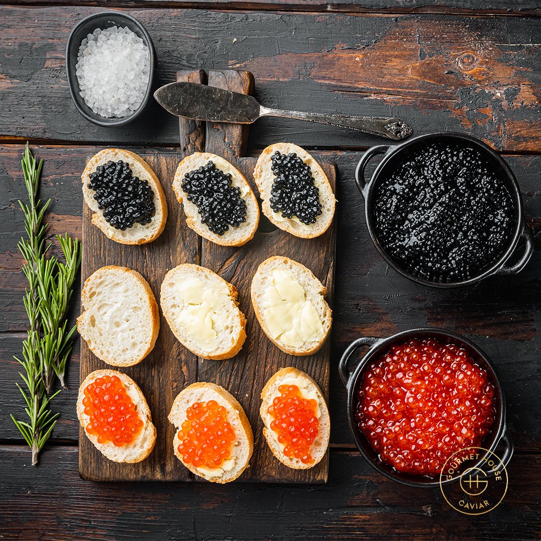 Gourmet House provides you canapes with caviar from black sturgeon and salmon fish, which has a pleasant sensation and a refined texture, giving you an exquisite and delicate taste.
Buy Caviar from Gourmet House. 
Visit Us: gourmethouse.com
.
.
#Gourmethousecaviar #caviar