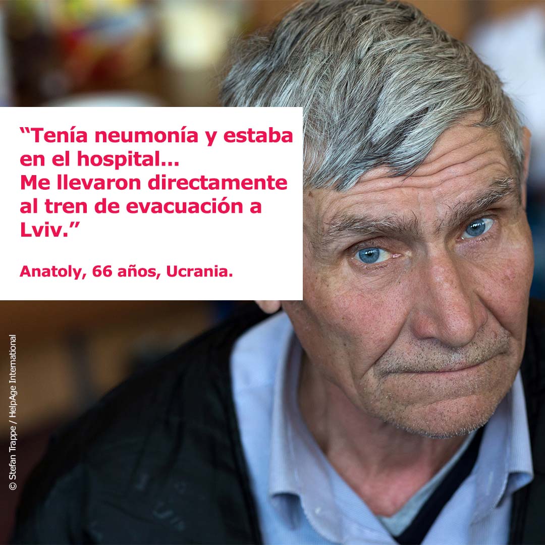 El 4 de junio se cumplen 100 días del inicio de la guerra en #Ucrania. 📣 Queremos que se escuche la voz de las #personasmayores y que la respuesta humanitaria no siga ignorándolas.  #Our100Days. 👉Lee sus testimonios: helpage.es/nuestros-cien-…