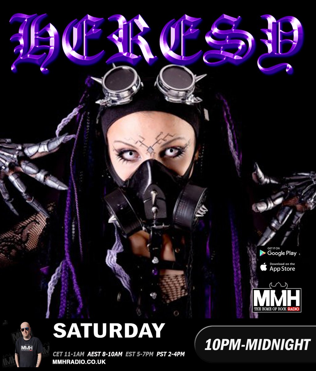 Heresy with <a href="/adz013/">The Sanctuary on Hard Rock Hell Radio</a> - 10pm

Featuring
<a href="/ukdk/">uk dk</a> <a href="/DavidBowieReal/">David Bowie Official</a> @APerfect_Error <a href="/BELLHEADband/">BELLHEAD</a> <a href="/HyenaEx/">Ex-Hyena</a> <a href="/finite_automata/">Finite Automata</a> <a href="/Hexheart1/">Hex Heart</a> <a href="/killshelterband/">Kill Shelter</a> <a href="/paniclift/">Panic Lift</a> <a href="/raymondwatts/">Raymond Watts</a> <a href="/pmadtheband/">pMad</a> <a href="/Sapphira_Music/">Sapphira Vee 💎Fortune💎</a> <a href="/ThenComesS/">THEN COMES SILENCE</a> @unit_code and more

#mmh #heresy #darkalternative #goth #industrial