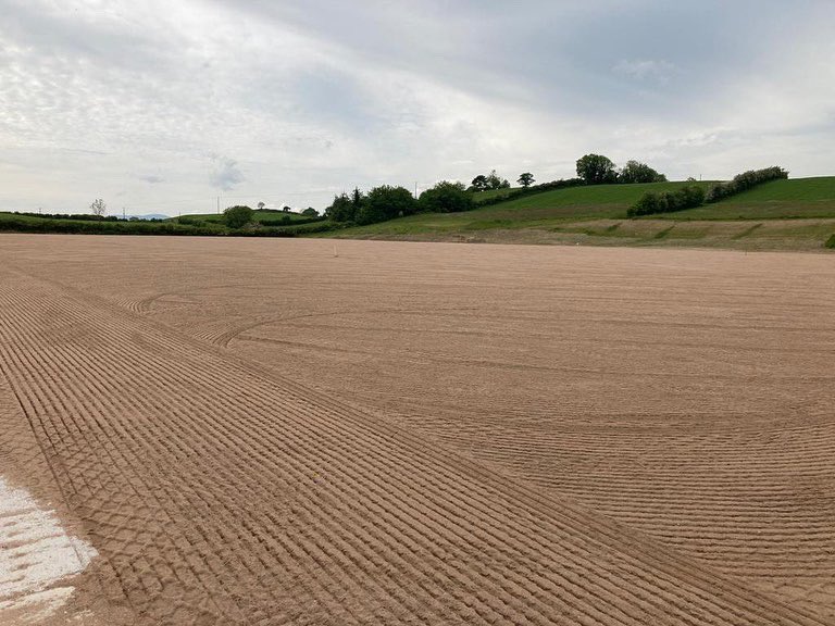 Momentous Day as we finally get our New Field Sewn with Grass.