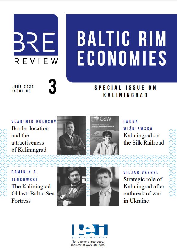 #BalticRimEconomies 3/2022 is out – click the link to read the expert articles on Kaliningrad! The issue includes i.e. articles by Vladimir Kolosov, Iwona Wiśniewska, <a href="/dpjankowski/">Dominik P. Jankowski</a> and Viljar Veebel

 👉sites.utu.fi/bre/front-page…

#BRE #PanEuropeanInstitute