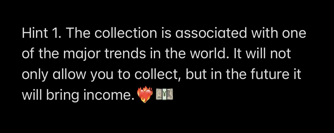 💰DROP IN 3 DAYS💰

🔥Let's play a game, I will give hints every day, the one who guesses the future collection will receive NFT for free. You need to retweet with your option.
#Airdrop #NFTCommumity #nft #NFTs #NFTGiveaway #NFTdrops
