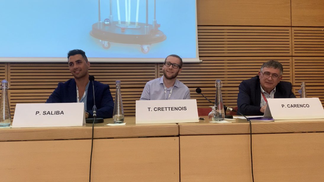 Solvirex's tweet photo. 📷 #SF2H2022 Session de l’innovation : Désinfection des surfaces par rayonnement UVC. 

Un grand merci aux participants et aux intervenants : le Dr Carenco, Patrick Saliba  et Thomas Crettenois.

📍Rendez-vous, stand 47 pour échanger avec notre équipe.

 #SF2H #Désinfection #UVC https://t.co/vEvLY0THu4
