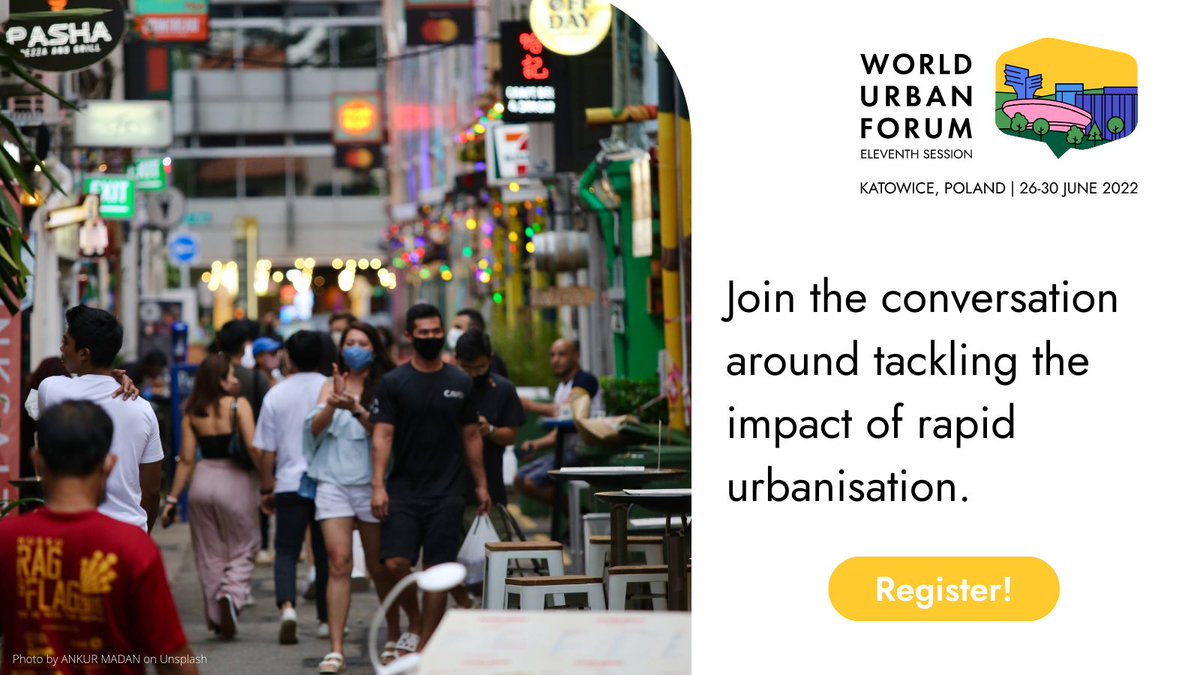 🤝Partnerships, collaboration and sharing are at the core of #WUF11! Take full advantage of this forum to share your knowledge and experiences as well as learn from expert minds coming from diverse backgrounds and fields of interest.
👉wuf.unhabitat.org
#TransformingCities