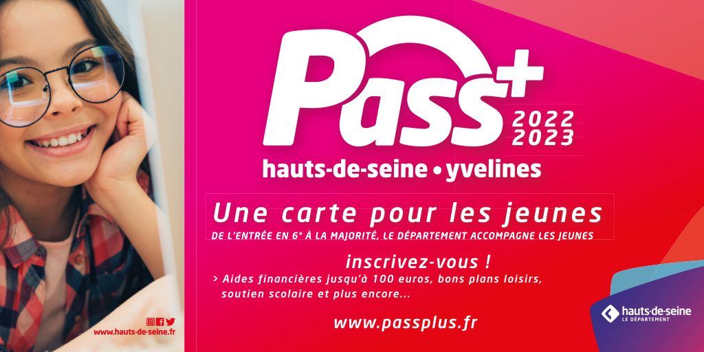 hautsdeseinefr's tweet photo. Avec le #PassPlus, le département des #HautsdeSeine accompagne les jeunes de l’entrée en 6e à la majorité. Aides financières pour les activités extrascolaires, remboursement du forfait imagine’R soutien scolaire, bons plans…
➡️ En savoir plus : https://t.co/mS6lGWAvV5 https://t.co/HAwJ6VS9HN