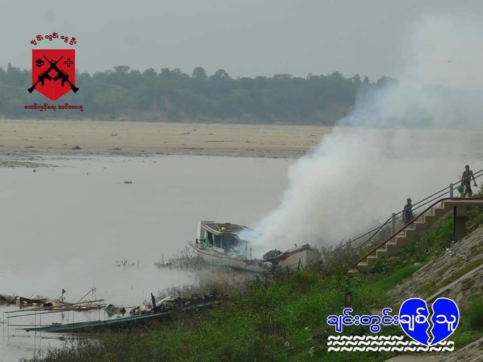 katycho22222's tweet photo. About 210 residential properties in Kin village, Kani tsp were burnt down by military troops and PyuSawHtee by 8 water-crafts in Chindwin river on May 26th and 27th. #LegalizationOfNUG #2022June2Coup #WhatsHappeningInMyanmar https://t.co/DvRcQ2i5i8