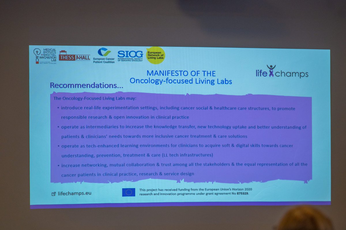 LifeChampsH2020's tweet photo. @iMedPhysAUTH &amp; @openlivinglabs presenting the vision &amp; mission of the #OncologyFocused #LivingLabs as innovation intermediaries to transform the health &amp; care services and access to all cancer patients @cancereu @SIOGorg https://t.co/zX0jMJgO2A