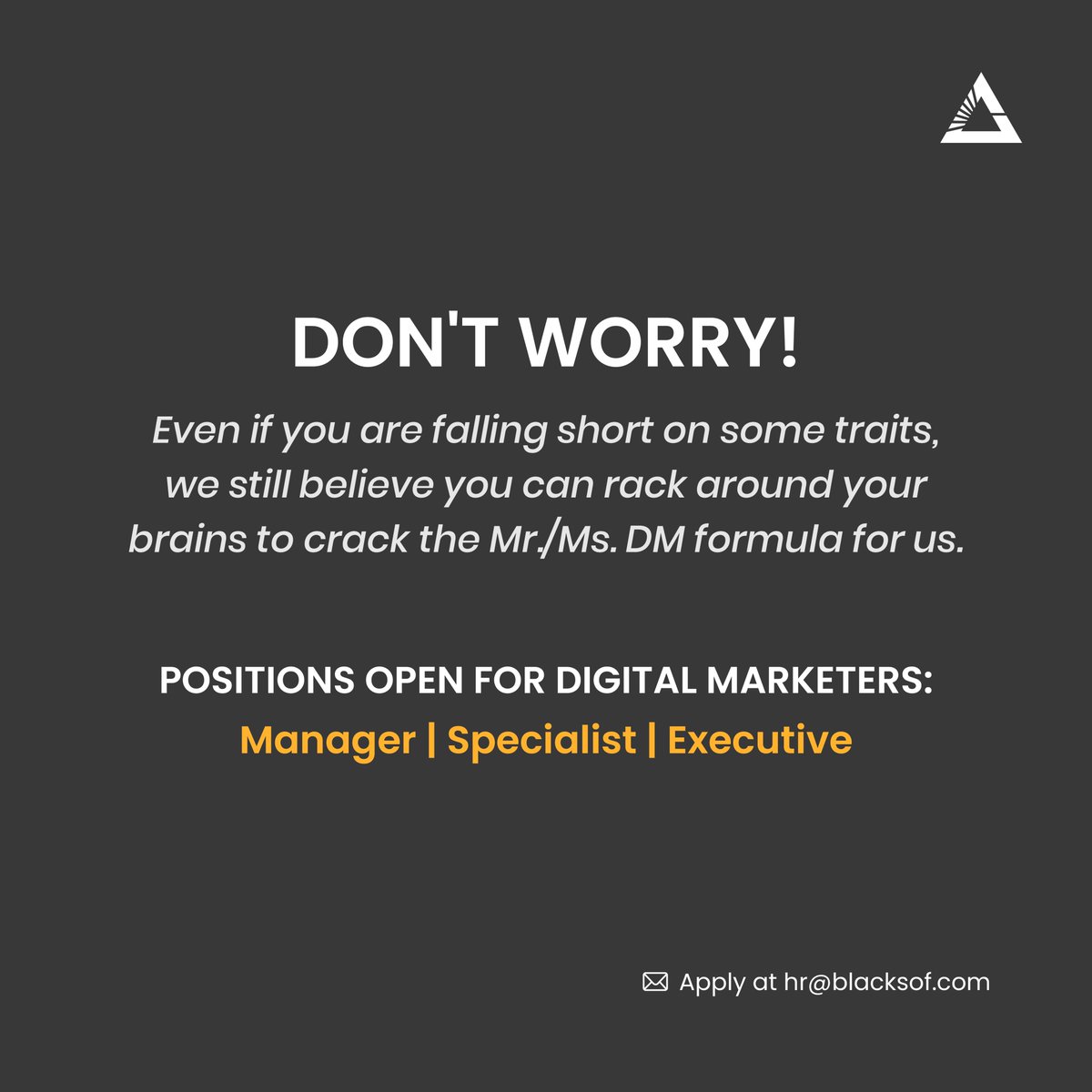 blacksof_design's tweet photo. If curiosity and questions have always helped you reach places, your secret is safe with us.
Interested candidates!
Kindly reach out to us at hr@blacksof.com
#Blacksof #hiringalerts #searchengineoptimization #hiringalert https://t.co/qBBvhJk7KY