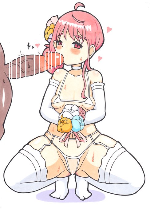 sskskさんのエッチ絵です、以前こんなシチュエーションのイラストを拝見したので自分でも描いてみたり・・・
新衣装の髪型がめちゃくちゃ大人っぽかったのでそちらに 